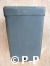 Vierkante zwarte plastic pot - 15x15x20 cm -4 liter-GEBRUIKT